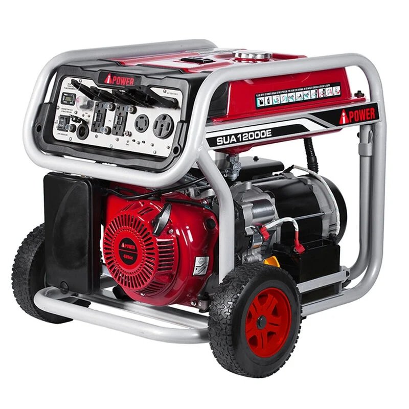 A-iPower 12000 Watt Portable Gas Powered Generator with Electric Start and Wheel Kit