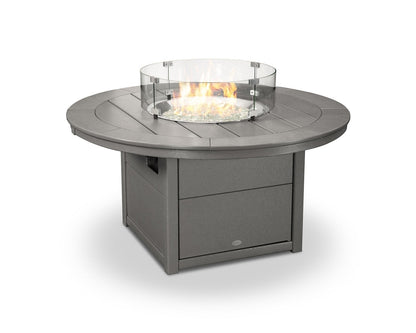 POLYWOOD 48″ Round Fire Pit Table