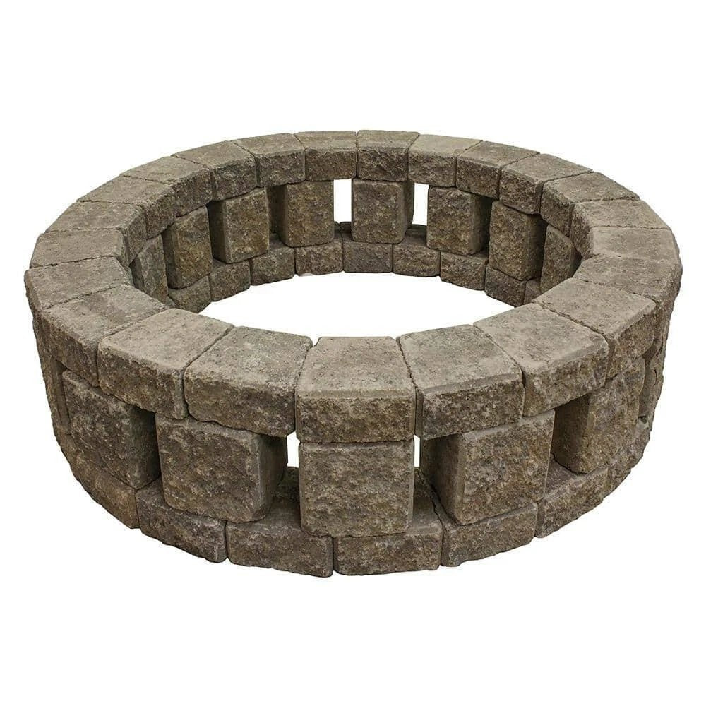 Stonehenge 58 in. x 16 in. Concrete Fire Pit Kit in Northwest Blend