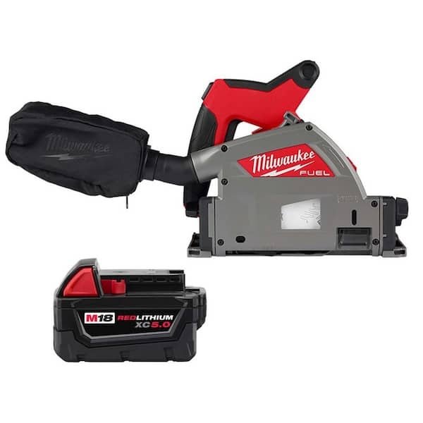 Milwaukee 18V Lith-Ion Cordless Brushless 6-1/2 in. Plunge Cut Track Saw with