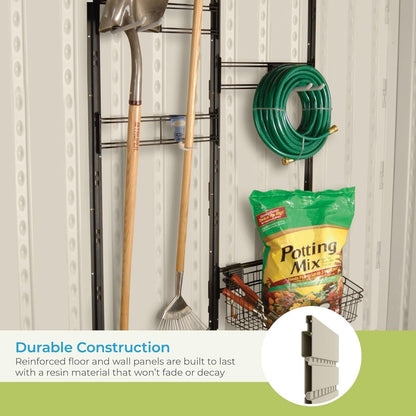 8' X 10' Heavy-Duty Resin Tremont Storage Shed, Sand