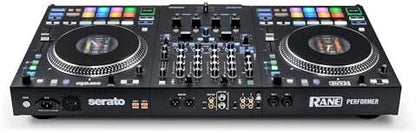 Rane PERFORMER 4-Channel Motorized DJ Controller, 7″ Platters with Displays, Precision Feel Faders, Stem Split, Advanced FX, Serato DJ Pro Included