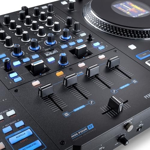 Rane PERFORMER 4-Channel Motorized DJ Controller, 7″ Platters with Displays, Precision Feel Faders, Stem Split, Advanced FX, Serato DJ Pro Included